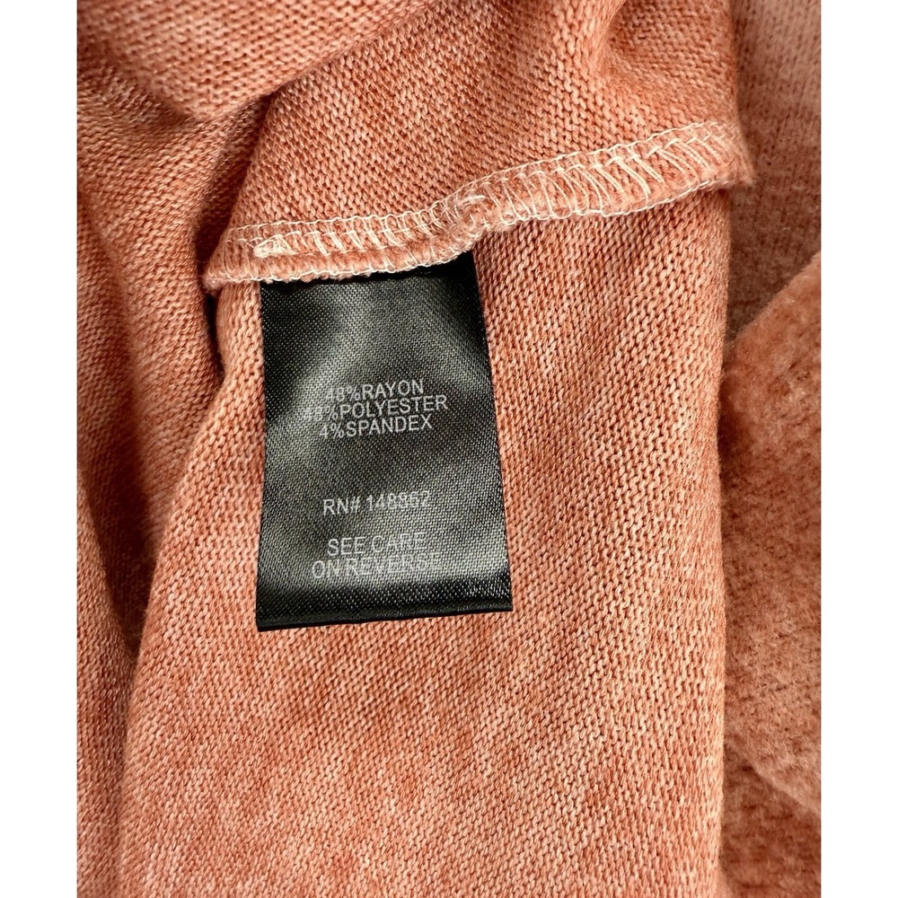 Torrid Super Soft Plush Ombré Cowl Neck Top Sweater Size 3 (3X) Light Pink Coral - Picture 4 of 6